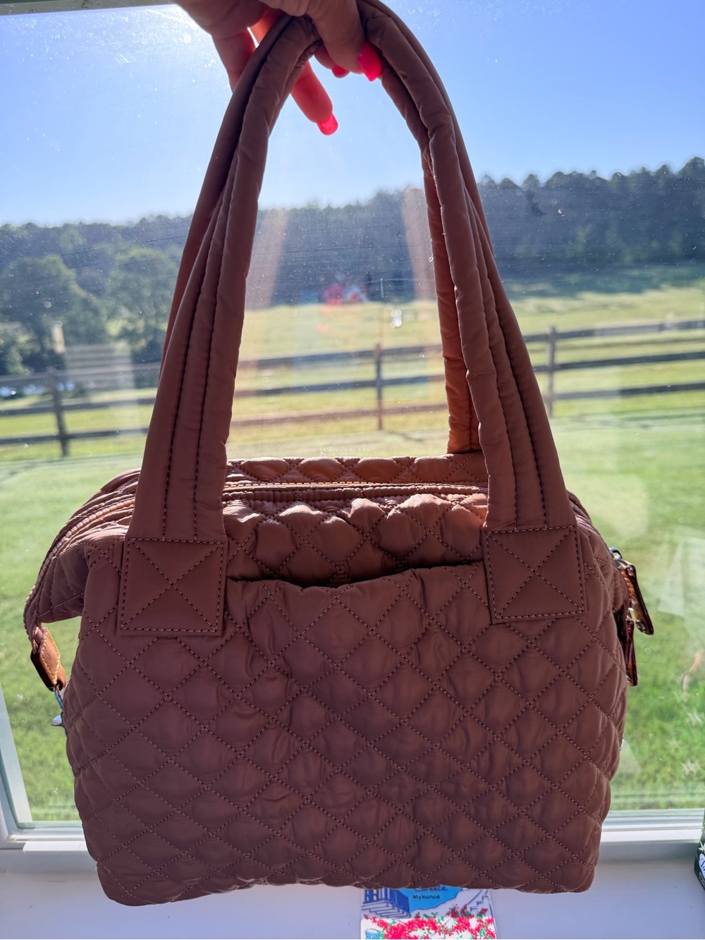 MZ Wallace Sutton Deluxe Medium bag in Dusty Rose - Picture 2 of 7